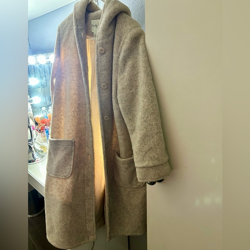 Long teddy coat